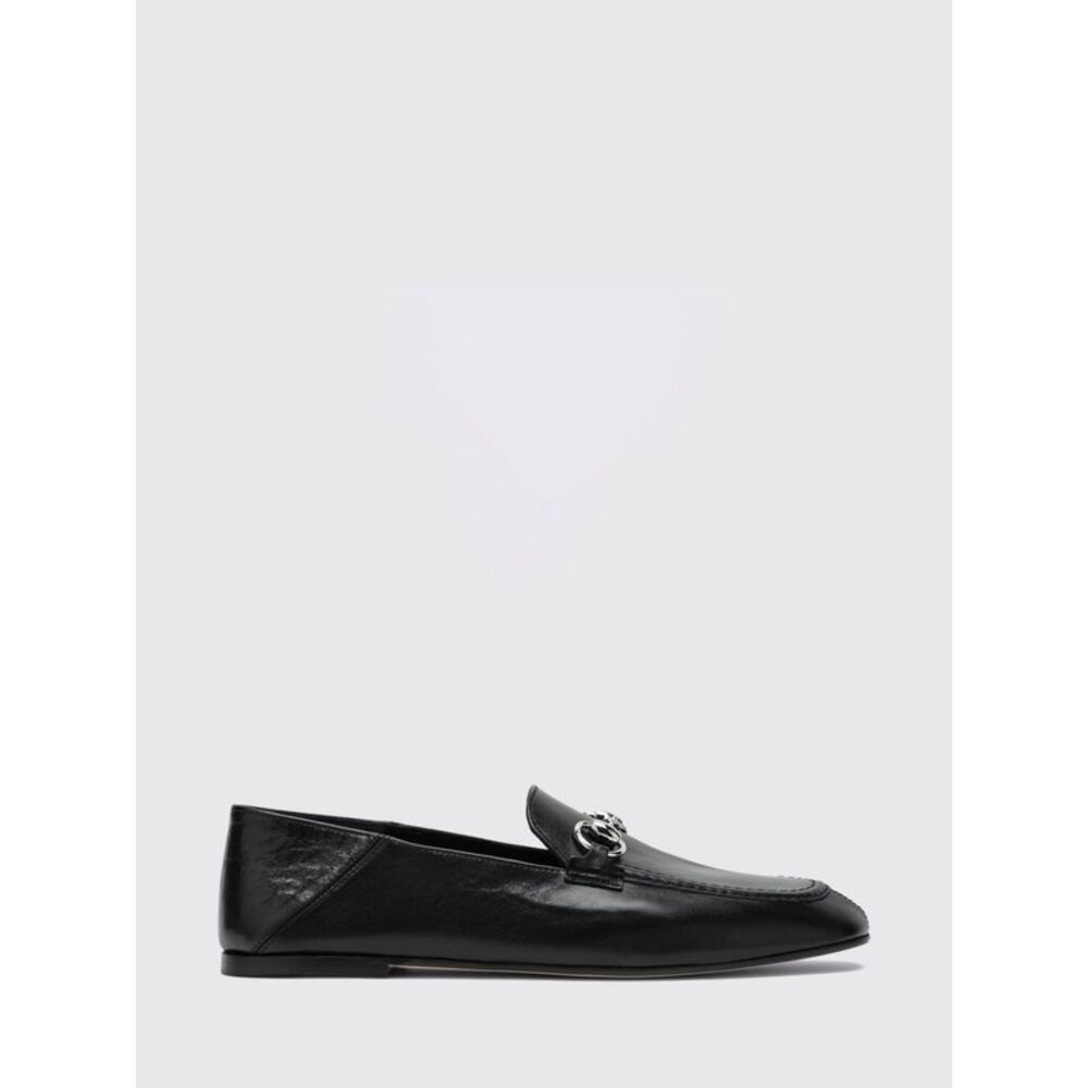 Gucci Women Jordaan Smooth Leather Loafers Gucci With Gold-Tone Horsebit Detail